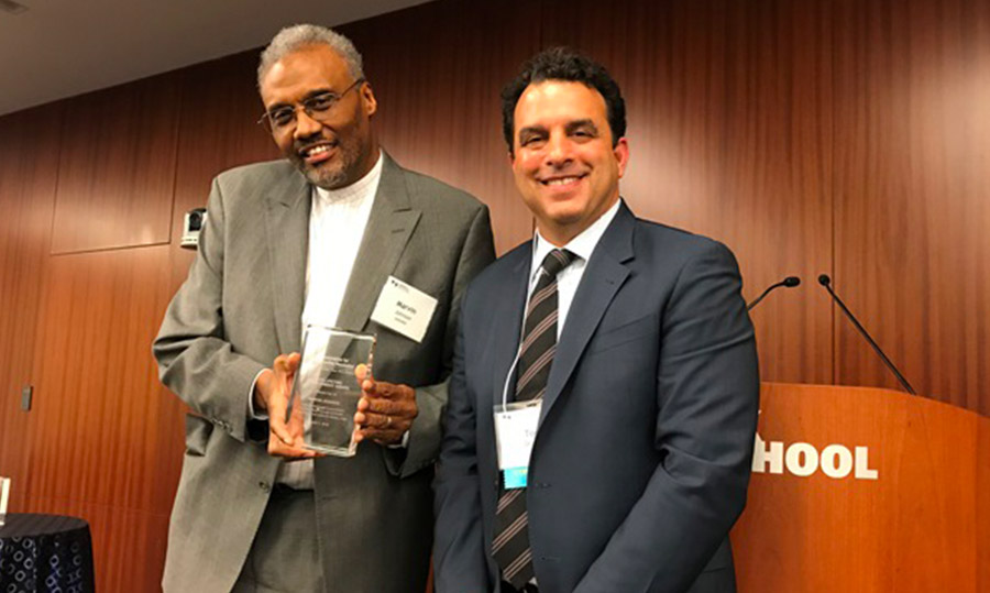 Distinguished Fellow and Past President, Marvin E. Johnson was honored by the Association for Conflict Resolution (ACR)